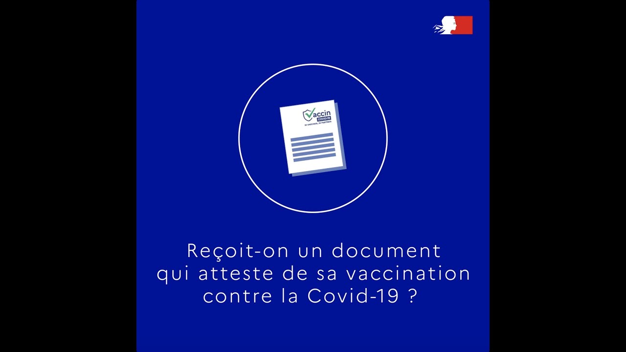 Reçoit-on un document qui atteste de sa vaccination contre la #COVID19 ?