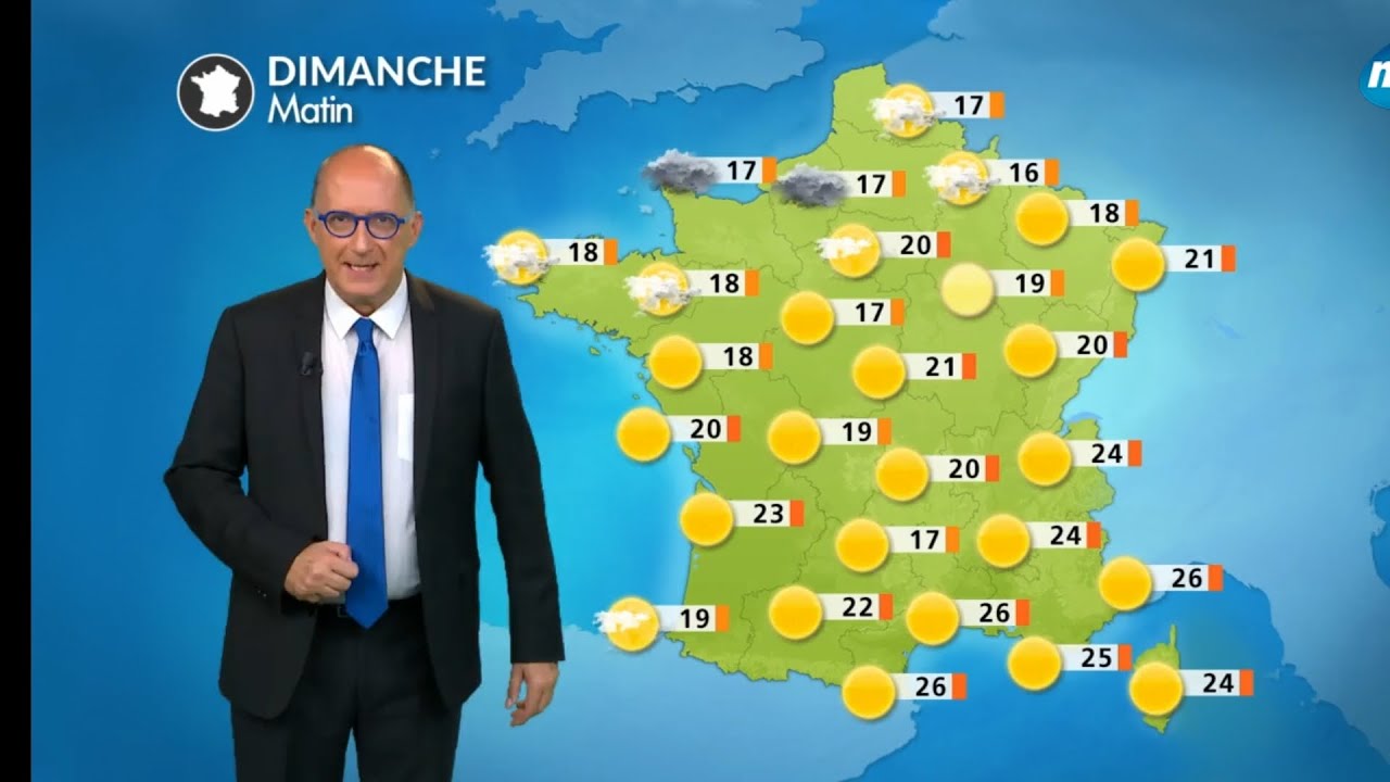 Météo du Dimanche 29 Juin 2025 : La canicule s'étend aux 3/4 du pays.