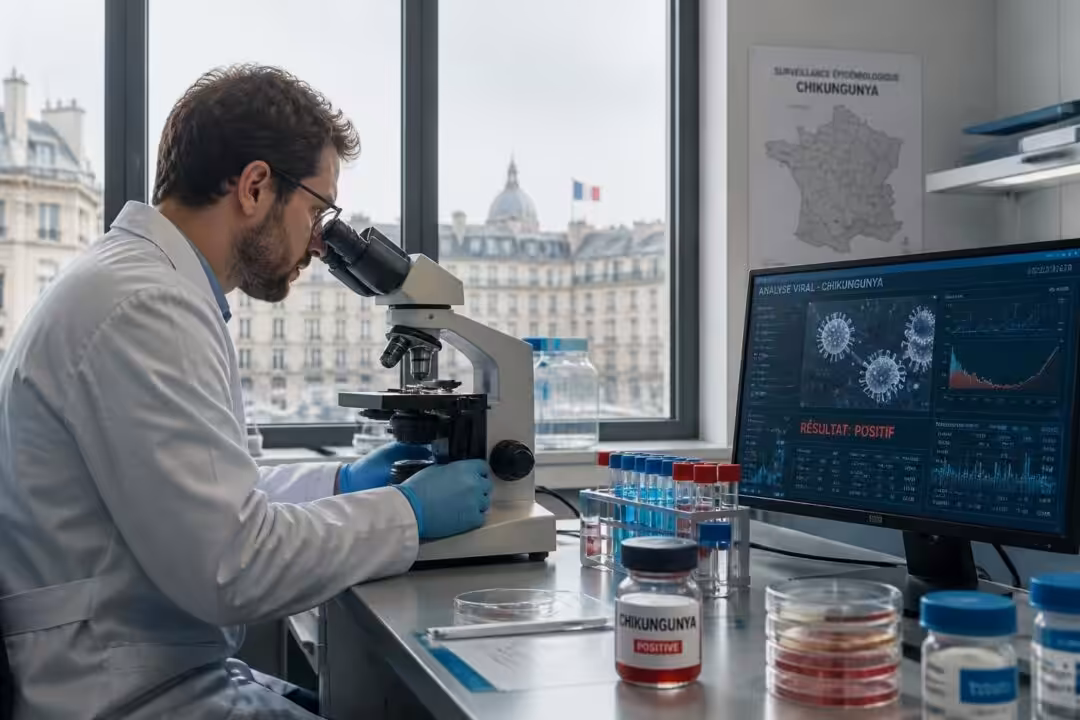 détection du premier cas autochtone de chikungunya en france cette année, soulignant l'importance de la vigilance face à cette maladie virale.